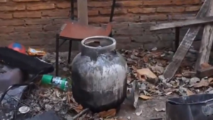 Garrafa explotó mientras el dueño estaba cocinando