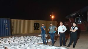 Pesaje finalizó con 3.300 kilos de cocaína en paquetes de arroz