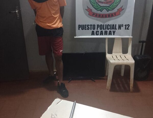 Guardias capturan a malviviente que pretendía vender objetos hurtados