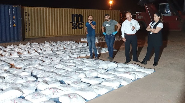 Interceptan cocaína en paquetes de arroz en puerto de Villeta - Noticias Paraguay