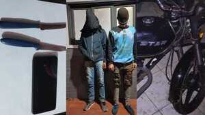 Aprehenden a presuntos motochorros que intentaron asaltar a una mujer en Capitán Miranda