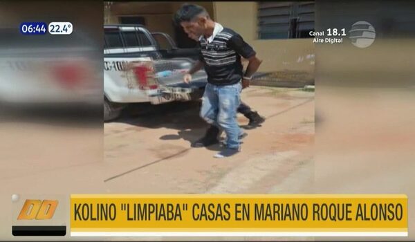 Detuvieron a presunto ladrón domiciliario en Mariano Roque Alonso | Telefuturo