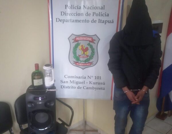 TRAS UN HURTO APREHENDIERON A UN SUJETO EN CAMBYRETÁ - Itapúa Noticias