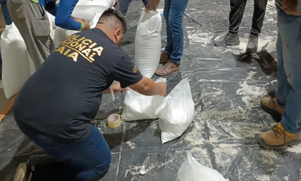 La policía afirma que criminales buscaban “exportar” cocaína en polvo para evadir controles
