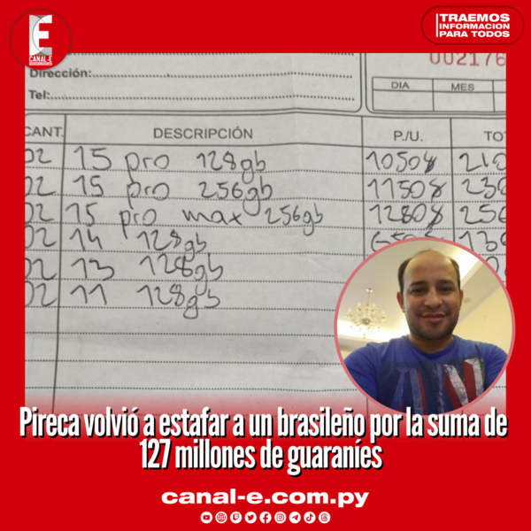 Pireca nuevamente es denunciado por estafa