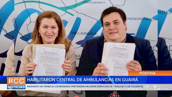 Habilitaron una Central de Ambulancias en Guairá