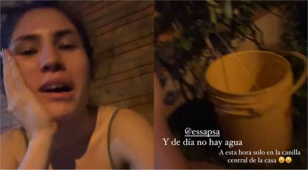 [VIDEO] ¡Doña de pelotero de la Albirroja se baña con baldes!