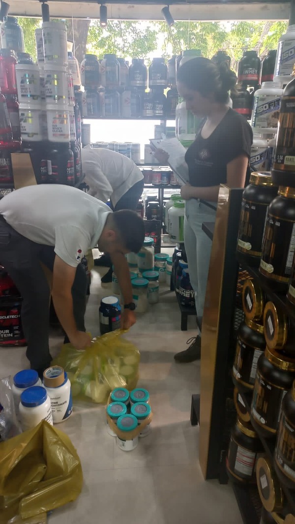 Villa Morra: incautan suplementos deportivos que no contaban con registro sanitario - trece