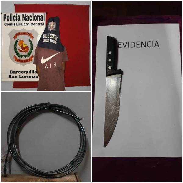 Detienen a joven que habría robado cables de COPACO | 1000 Noticias