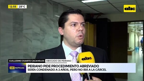 Video: Peirano pide procedimiento abreviado - ABC Noticias - ABC Color