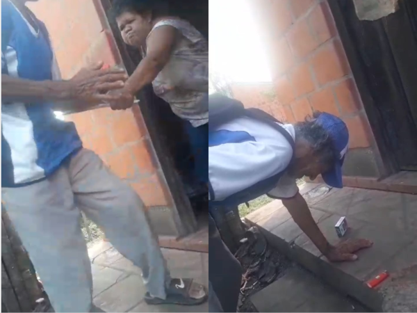 (VIDEO). Policía investiga un caso de acuchillamiento donde una doña atacó a su pareja ndaje