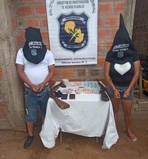 Dos personas detenidas tras incautación de droga y armas de fuego en Limpio - Policiales - ABC Color