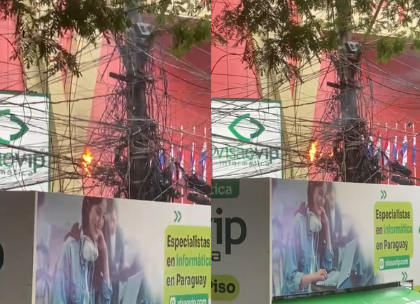 Marañas de cables en el microcentro constituyen un verdadero peligro - La Clave