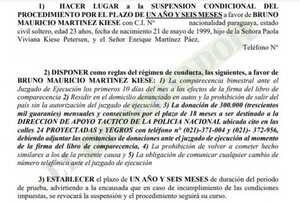 Acusados por falsear elecciones deberán donar dinero a la Policía a cambio de suspensión condicional