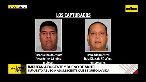 Video: muerte de alumna deriva en detenciones e imputaciones a docente y dueño de motel - ABC Noticias - ABC Color