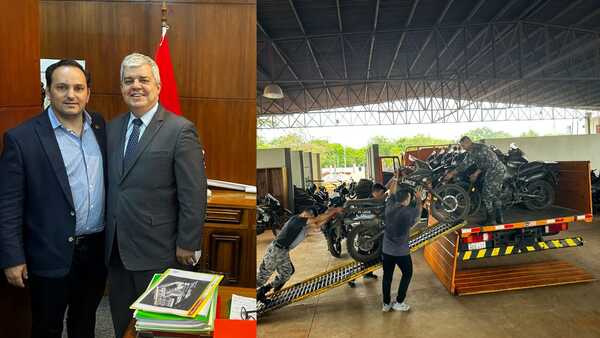 Gracias a gestiones de Remezowski, motocicletas del Grupo Lince serán reparadas para reforzar seguridad en Itapúa