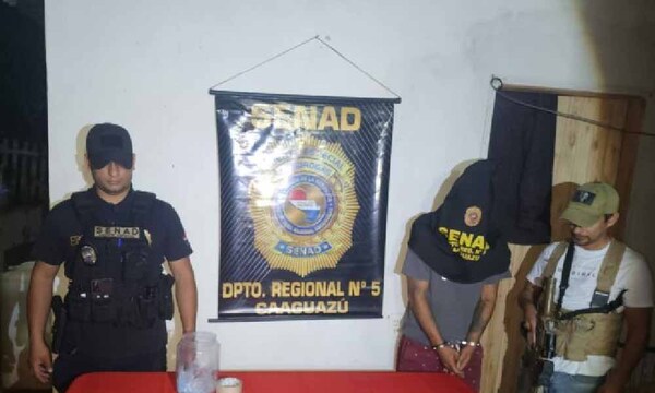 SENAD capturó a microtraficante de drogas en Coronel Oviedo – Prensa 5