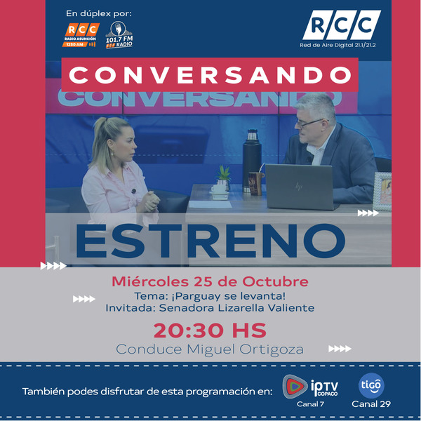 “Conversando” el nuevo programa de la RCCTV que prestará especial análisis a la realidad nacional
