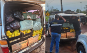 Procesan a conductor sorprendido con productos de contrabando