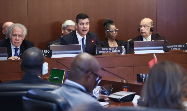 Peña ratifica ante la OEA su rechazo al cobro de peaje en la hidrovía - trece