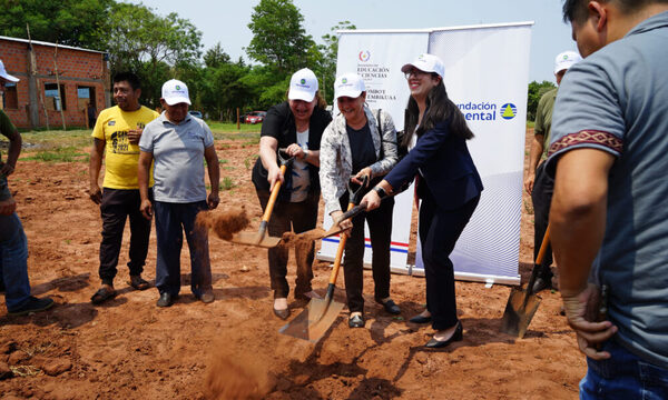 Fundación Continental realizó la palada inicial de las obras para la escuela Yva´i en el distrito de Yrybucuá