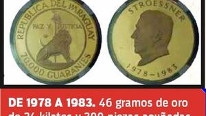 Pagan más de G. 80 millones por monedas de Stroessner
