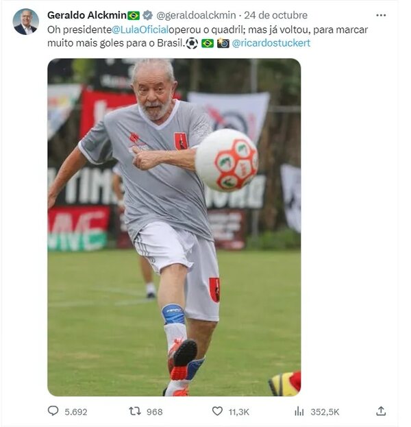 Suspenden inicio de revisión del Anexo C por gripe de Lula, pero él aparece jugando fútbol - Economía - ABC Color
