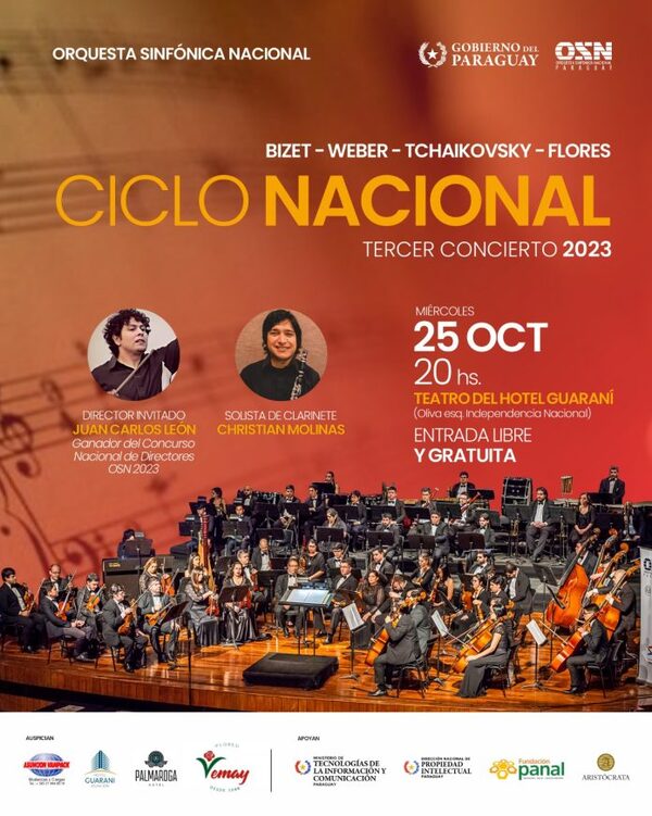 La OSN ofrece tercer concierto del Ciclo Nacional 2023