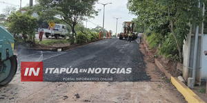 INICIARON TRABAJOS DE REGULARIZACIÓN ASFÁLTICA EN COLECTORAS DE LA RUTA PY01 - Itapúa Noticias