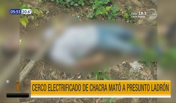 Cerco electrificado de chacra mató a un presunto ladrón en Ypané | Telefuturo