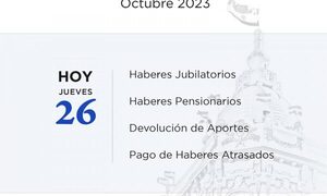 Los jubilados y pensionados de la Caja Fiscal cobran hoy sus haberes