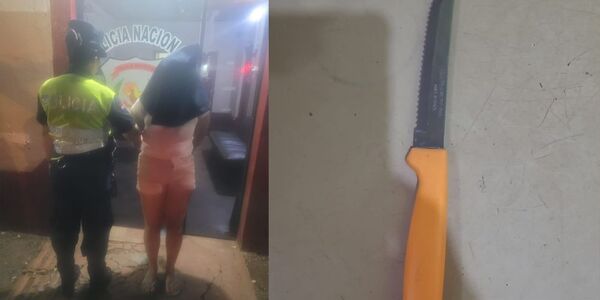 MUJER FUE DETENIDA POR SUPUESTAMENTE APUÑALAR A SU PAREJA - Itapúa Noticias