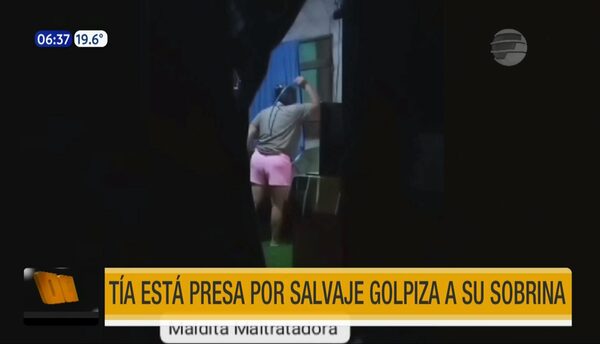 Golpeó salvajemente a su sobrina y quedó detenida | Telefuturo