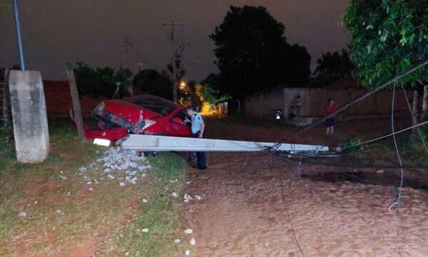Hombre chocó auto robado y huyó a pie tras persecución volái