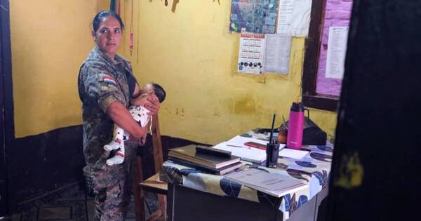 La Nación / Viral: beba amamantada por policía solo tuvo heridas leves tras accidente de moto