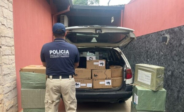 Incautan electrónicos por valor de G. 150 millones y hay dos detenidos