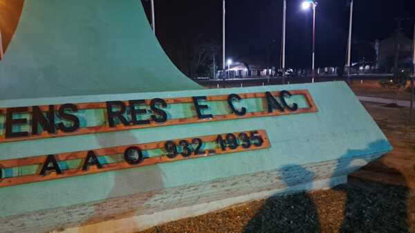 Indignación en Puerto Casado ante robo de letras corpóreas de reconocido monumento
