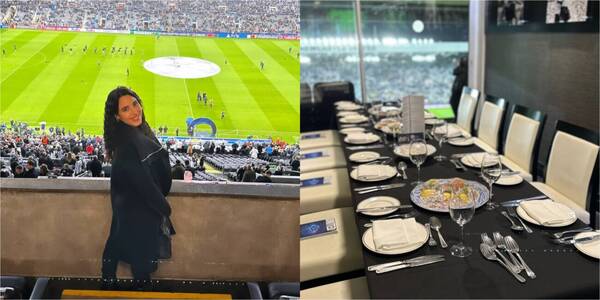 ¡El palco de lujo que tuvo la doña de Miguel Almiron para ver la Champions!