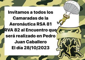 Gran encuentro de excamaradas del Comando de Aeronáutica