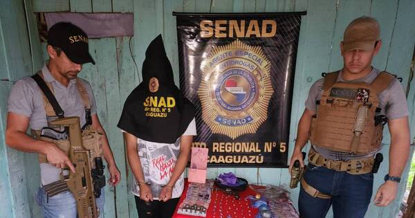 La Nación / Caaguazú: cae traficante de drogas que utilizaba a menores como “campana”