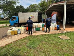 Incautaron más de 5.000 litros de combustible de contrabando en una jornada - Policiales - ABC Color