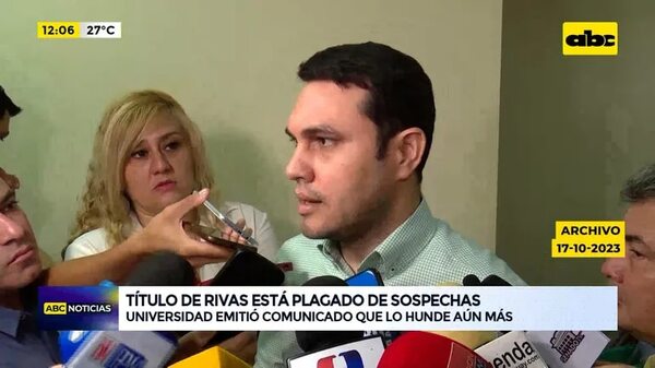 Video: el título de Hernán Rivas está plagado de sospechas - ABC Noticias - ABC Color