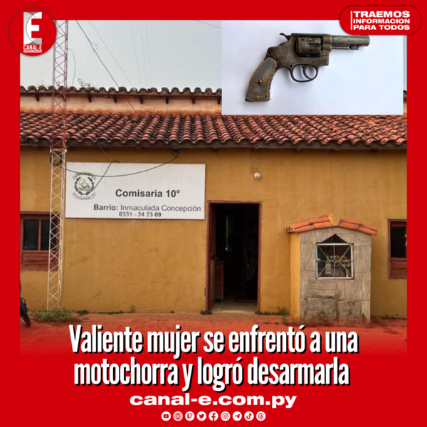 Valiente mujer se enfrentó a una motochorra y logró desarmarla
