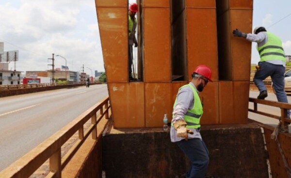 Realizan mantenimiento del viaducto del kilómetro 4