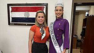 Lizarella se comprometió a trabajar en un proyecto con la Miss Universo Paraguay