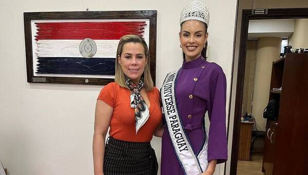 Lizarella se comprometió a trabajar en un proyecto con la Miss Universo Paraguay