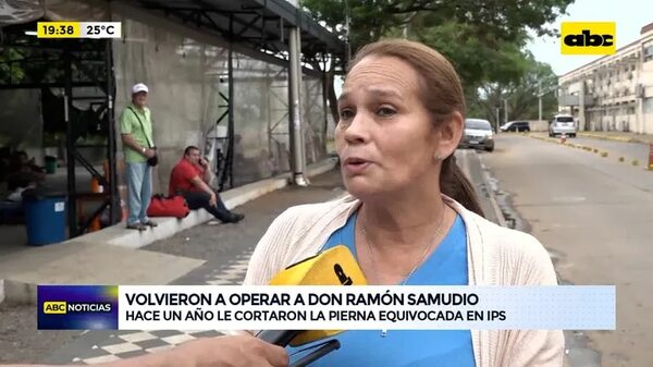 Caso amputación errónea en IPS: volvieron a operar a don Ramón Samudio - ABC Noticias - ABC Color
