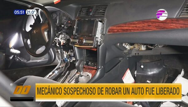 Liberan a mecánico sospechoso de robar un auto | Telefuturo