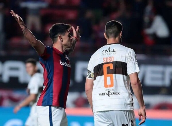 Nuevo gol de Bareiro en el empate para San Lorenzo y se lo gritó en la cara a un rival | 1000 Noticias