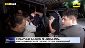 Video: infructuosa búsqueda de un feminicida - ABC Noticias - ABC Color